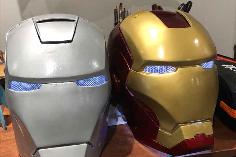 3D Printed Iron Man Helmets