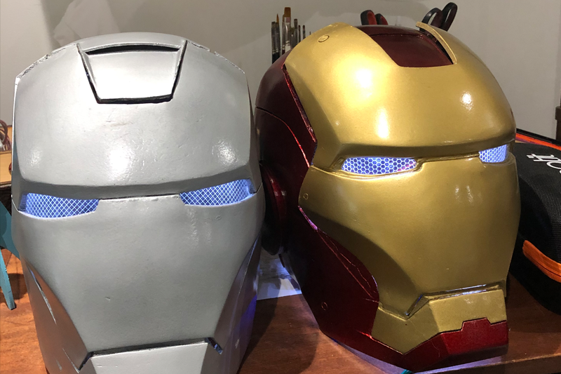3D Printed Iron Man Helmets